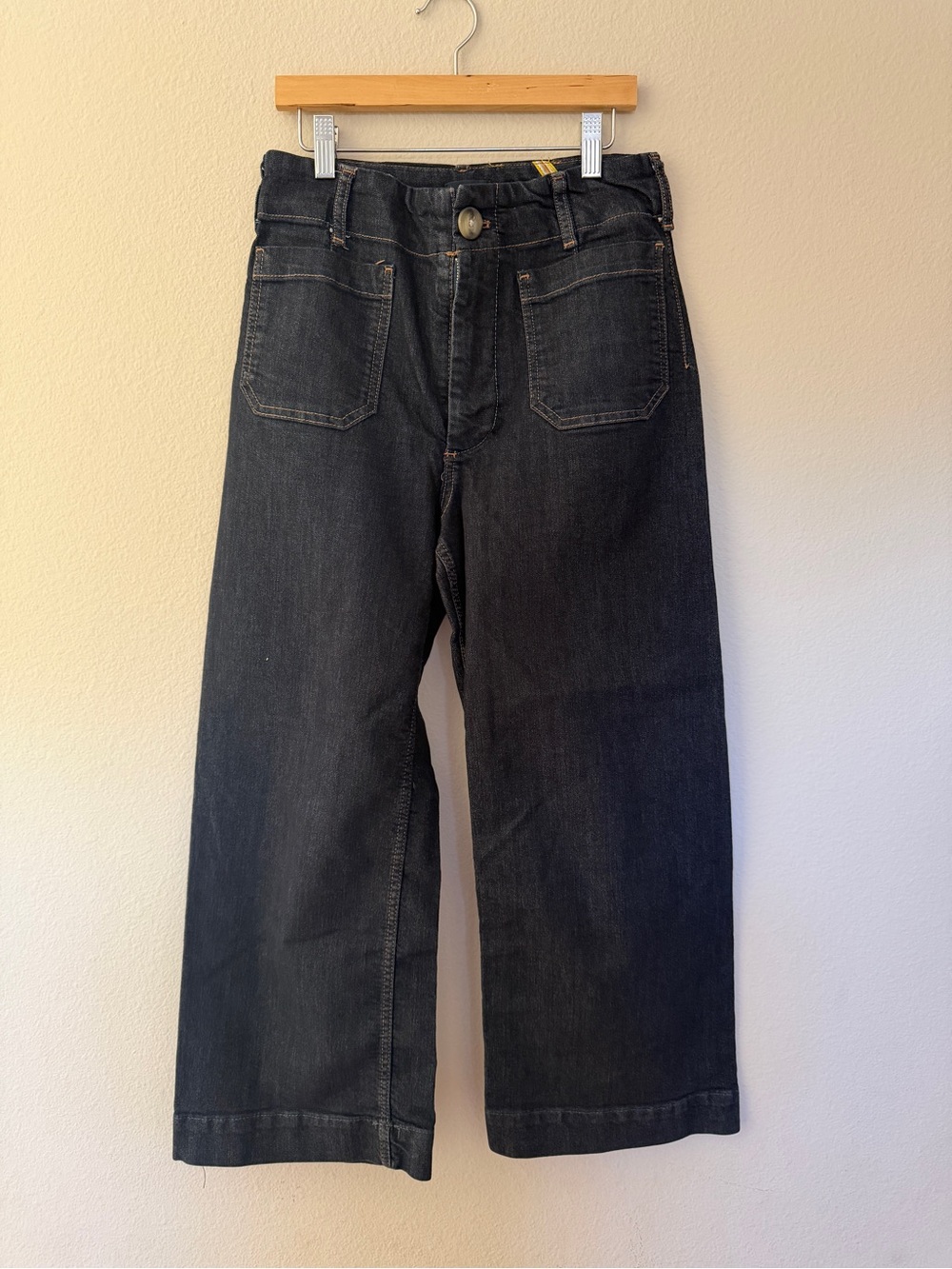 Maeve Colette High-Rise Wide-Leg Cropped Jeans SZ 28 - Picture 9 of 10
